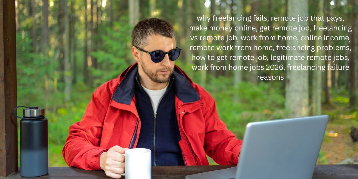 why freelancing fails, remote job that pays, make money online, get remote job, freelancing vs remote job, work from home, online income, remote work from home, freelancing problems, how to get re